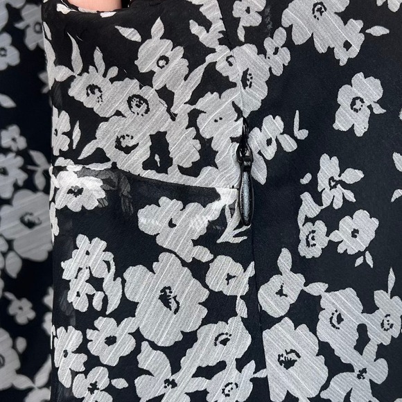 Ralph Lauren Floral Sheer Chiffon Blouse LRL Large Y2K Fairy Whimsigoth Western - Picture 5 of 8